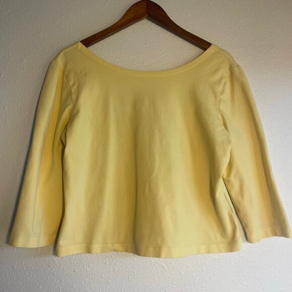 Adorable Butter Yellow Scoop Neck Boho Top - Picture 5 of 6